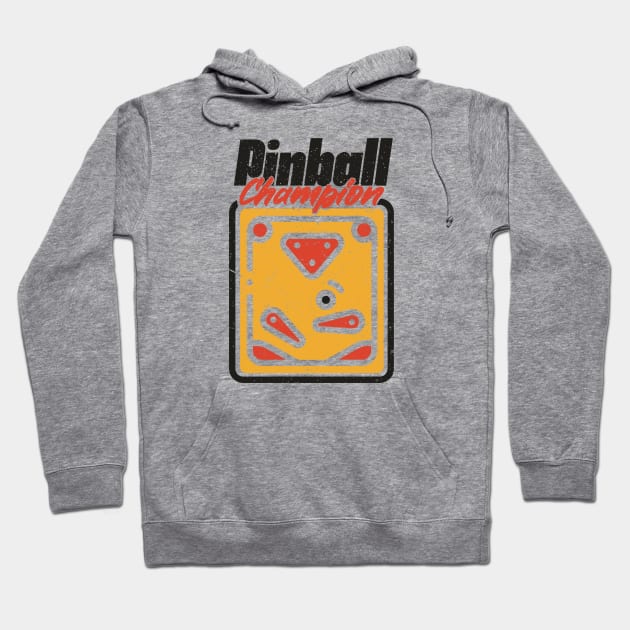 Vintage Pinball Champion Hoodie by Issho Ni